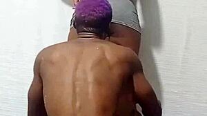 fucking my friend's slutty little 18+ sister hard in standing doggy