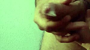 ella plays with my cock drool on cam ends in handjob creampie real amateur couple