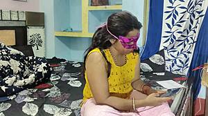 Indian muslim stepsis bro fuck creampie home alone 🔥😈