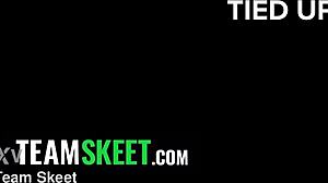 StepMom Tied Up Begs StepSon to Face Fuck Creampie Swallow Her Submissive Slut Holes!