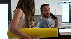 Stepbro caught spying so i fuck him hard while mom out