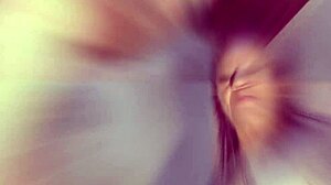 Bianca gulps hot cum mouthful after deepthroat blowjob and face fucking in homemade latina petite session