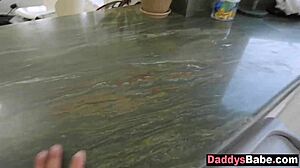 this stepdaughter bribes her step dad to vote democrats leading to old young 18+ taboo fucking brunette teen with daddy not daughter action