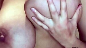 Buddy's fiancée bounces her huge tits wildly