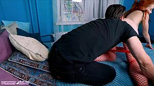 Young 18+ Couple Sex Tape Double Cumshots Fuck