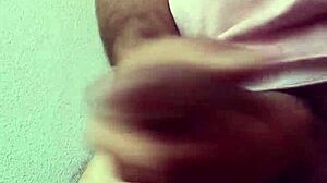 ella plays with my cock drool on cam ends in handjob creampie real amateur couple