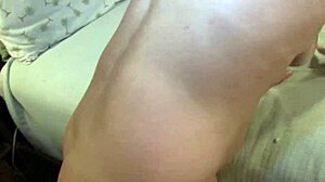 Housewife cums hard buttplug stuffed ass outdoor