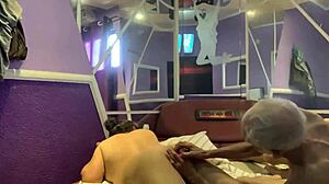 Amateur couple slams hardcore anal assfucking from front and back in raw session.