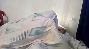 Wife gives husband blissful morning ride cowgirl bareback on his cock with passionate blowjob