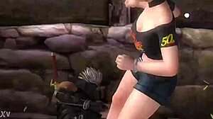 rachel kicks ryu's balls hard in doa femdom busting session