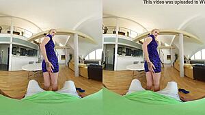 Blonde Teases with Horny Cravings for Thick Cock