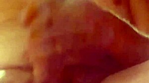 he strokes cock hard while slapping it to her sexy pics