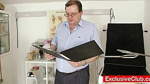 Petite teen bella anne spreads legs for speculum gyno exam