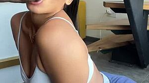 yo she's devourin that bbc from her stepbrothers like a total slut couple fun