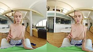 Blonde Teases with Horny Cravings for Thick Cock