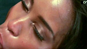 Rocco sprays cum on mckenzie sweet big ebony ass after interracial doggystyle gaping pussy licking