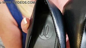 Teasing Pantyhose Milf Whispers Dirty Talk Pierced Nipples Shaved Pussy Close Up