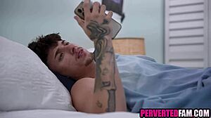 hey horny stepmom sneaks into stepsons bedroom for hot taboo fuck 😈💦