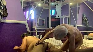 Amateur couple slams hardcore anal assfucking from front and back in raw session.