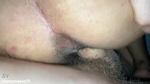 oh man i cant believe how this submissive arab with big tits brown eyes gets railed so hard in her ass and pussy amateurs style ughh