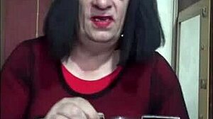 shy bisexual crossdresser stuffs ass full homemade