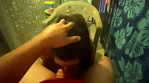 amateur wife sucks huge cock on hotel balcony swallows cum mouthful public