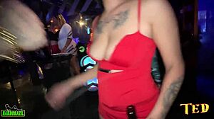 ted's insane party packed with ma santos and slutty babes