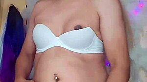 oh man this hot transsexual strokes herself looking so damn tasty