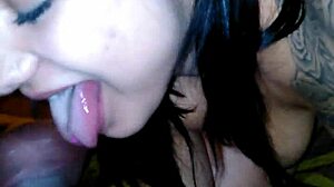 Interracial Nasty Blowjob Gags Deepthroat Swallows Amateur Cum