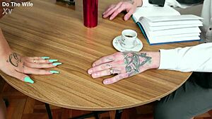 Fat Black Cock Pounds Kira's Ass While Cuckold Husband Watches Creampie