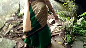 stepsis bends over for quick anal in jungle family vacation