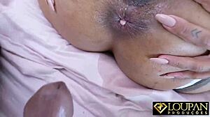 POV Latina Ass Pounded While Hairy Pussy Teases!