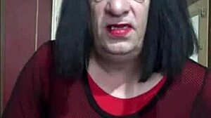 shy bisexual crossdresser stuffs ass full homemade