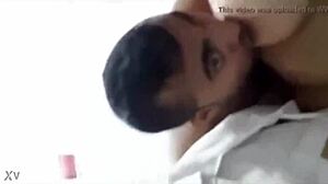 desi babe sucks big indian tits in steamy boob session