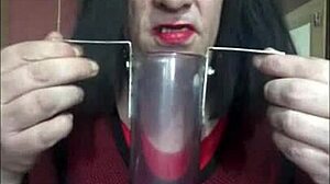 shy bisexual crossdresser stuffs ass full homemade