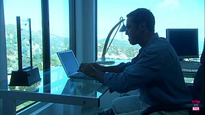 Lusty Couple Rocks Small Boat with Outdoor Cowgirl Ride