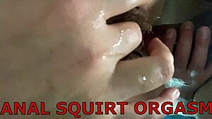 i scream in anal squirt orgasm as he fucks my ass hard