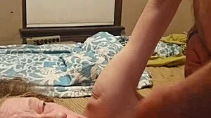 Amateur babe sucks licks fingers pussy then fucks doggystyle hard