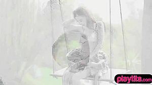 hey angel and melissa tease with hot striptease