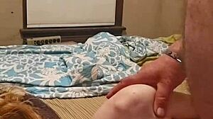 Amateur babe sucks licks fingers pussy then fucks doggystyle hard