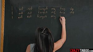 Desperate petite asian teen kimmy kimm begs teacher for rough monster cock classroom fuck