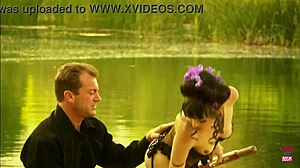 Lusty Couple Rocks Small Boat with Outdoor Cowgirl Ride