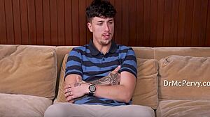 reagan foxx turns family therapy into a kinky milf threesome fuck on the sofa