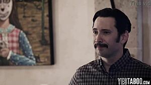 hey, check out this big tits teen babysitter threesome with milf hubby... wild!