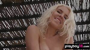 Blondie Ali Claire's naked outdoor tease stirs deep longing