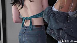 Evelyn Claire's Angelic Young Body in Scary Halloween Movie Night