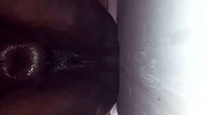 backroom session reveals big tits and round ass on eager milf