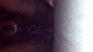 backroom session reveals big tits and round ass on eager milf