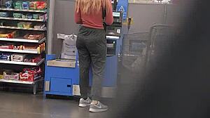 nice ass in spandex drives her wild