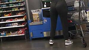 nice ass in spandex drives her wild
